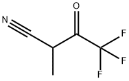 Butanenitrile,  4,4,4-trifluoro-2-methyl-3-oxo- Struktur