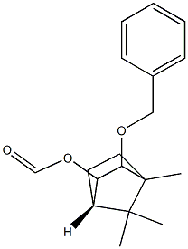 Bicyclo2.2.1heptan-2-ol, 4,7,7-trimethyl-3-(phenylmethoxy)-, formate, 1S-(exo,exo)- Struktur