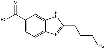 2-AMINOPROPYL-5(6)-CARBOXY-BENZIMIDAZOLE Struktur