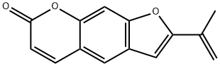 2-Isopropenyl-7H-furo[3,2-g][1]benzopyran-7-one Struktur