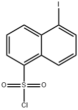 5-Iodonaphthalene-1-sulfonylchloride Struktur