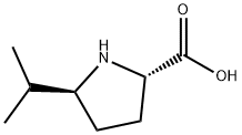 L-Proline, 5-(1-methylethyl)-, trans- (9CI) Struktur