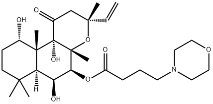 FORSKOLIN, 7BETA-DEACETYL-7BETA-[GAMMA-(MORPHOLINO) BUTYRYL]-, HYDROCHLORIDE Struktur