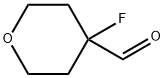 4-fluorotetrahydro-2H-pyran-4-carbaldehyde Struktur