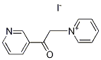 1-[2-oxo-2-(pyridin-3-yl)ethyl]pyridinium iodide Struktur