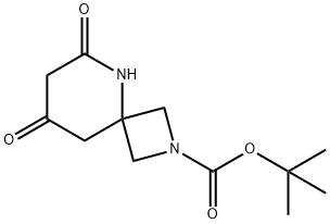 2,5-Diazaspiro[3.5]nonane-2-carboxylic acid, 6,8-dioxo-, 1,1-diMethylethyl ester Struktur