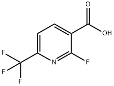 2-Fluoro-6-(trifluoromethyl)nicotinic acid Struktur