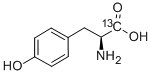 L-4-HYDROXYPHENYL(ALANINE-2-13C) Struktur