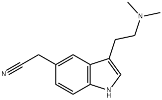 N,N-DIMETHYL-2-[5-(CYANOMETHYL)-1H-INDOL-3-YL]ETHYLAMINE Struktur