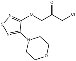 4-MORPHOLIN-4-YL-1,2,5-THIADIAZOL-3-YL CHLOROACETATE Struktur