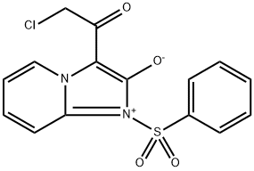 3-(Chloroacetyl)-1-(phenylsulfonyl)imidazo[1,2-a]pyridin-1-ium-2-olate Struktur