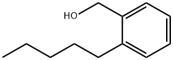 Benzenemethanol, 2-pentyl- (9CI) Struktur