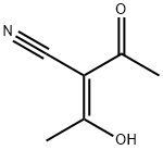 2-Butenenitrile, 2-acetyl-3-hydroxy-, (2Z)- (9CI) Struktur