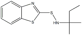 N-(2-METHYL-2-BUTYL)-2-BENZOTHIAZOLESULPHENAMIDE Struktur