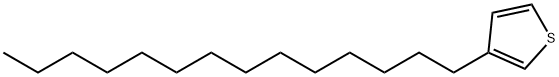 3-Tetradecylthiophene Structure