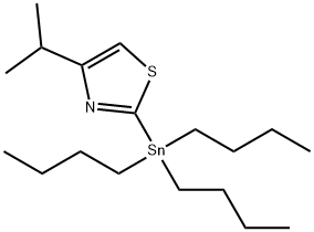 4-(1-Methylethyl)-2-(tributylstannyl)-Thiazole Struktur