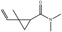 Cyclopropanecarboxamide, 2-ethenyl-N,N,2-trimethyl- (9CI) Struktur