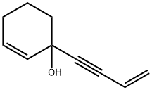 2-Cyclohexen-1-ol, 1-(3-buten-1-ynyl)- (9CI) Struktur