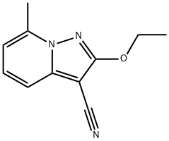 Pyrazolo[1,5-a]pyridine-3-carbonitrile, 2-ethoxy-7-methyl- (9CI) Struktur