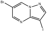 6-BROMO-3-IODO-PYRAZOLO[1,5-A]PYRIMIDINE Structure