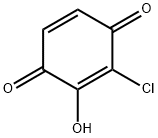 2,5-Cyclohexadiene-1,4-dione,  2-chloro-3-hydroxy- Struktur