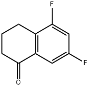 5,7-DIFLUORO-3,4-DIHYDRO-2H-NAPHTHALEN-1-ONE Struktur