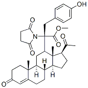 progesterone 12-succinyltyrosine methyl ester Struktur