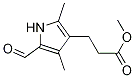 Methyl3-(5-forMyl-2,4-diMethyl-1H-pyrrol- 3-yl)propanoate Struktur