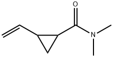 Cyclopropanecarboxamide, 2-ethenyl-N,N-dimethyl- (9CI) Struktur