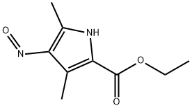 1H-Pyrrole-2-carboxylicacid,3,5-dimethyl-4-nitroso-,ethylester(9CI) Struktur