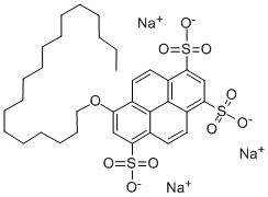 8-OCTADECYLOXYPYRENE-1,3,6-TRISULFONIC ACID TRISODIUM SALT Struktur