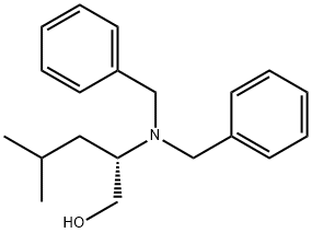 (S)-(+)-2-(N,N-DIBENZYLAMINO)-4-METHYLPENTANOL, 90% Struktur