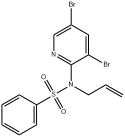 BenzenesulfonaMide, N-(3,5-dibroMo-2-pyridinyl)-N-2-propen-1-yl- Struktur