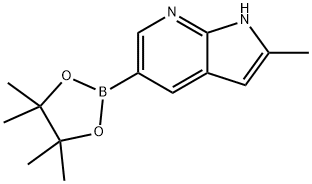 2-Methyl-7-azaindole-5-boronic acid pinacol ester Struktur