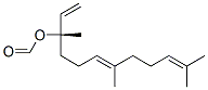 (S)-3,7,11-trimethyldodeca-1,6,10-trien-3-yl formate Struktur