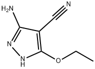 1H-Pyrazole-4-carbonitrile,  3-amino-5-ethoxy- Struktur