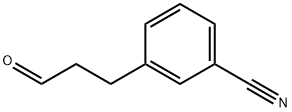 Benzonitrile, 3-(3-oxopropyl)- Struktur