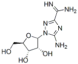 5-amino-1-ribofuranosyl-1,2,4-triazole-3-carboxamidine Struktur