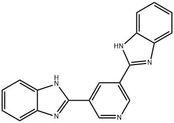 3，5-bis（2-benzimidazyl）pyridine Struktur