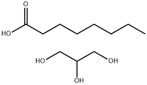 Octanoic acid, ester with 1,2,3-propanetriol Struktur