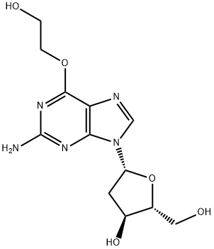 O(6)-(2-hydroxyethyl)-2'-deoxyguanosine Struktur