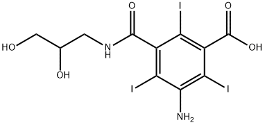 3-AMino-5-[[(2,3-dihydroxypropyl)aMino]carbonyl]-2,4,6-triiodo-benzoic Acid Struktur