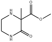 2-Piperazinecarboxylicacid,2-methyl-3-oxo-,methylester(9CI) Struktur