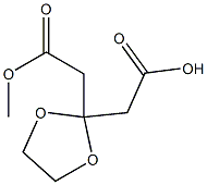 1,3-DIOXOLANE-2,2-DIACETIC ACID MONOMETHYL ESTER Struktur