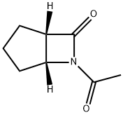 6-Azabicyclo[3.2.0]heptan-7-one, 6-acetyl-, cis- (9CI) Struktur