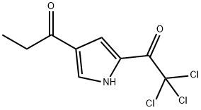 1-[5-(2,2,2-TRICHLOROACETYL)-1H-PYRROL-3-YL]-1-PROPANONE Struktur