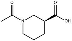 3-Piperidinecarboxylic acid, 1-acetyl-, (3S)- (9CI) Struktur