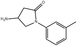 4-amino-1-(3-methylphenyl)pyrrolidin-2-one(SALTDATA: HCl) Struktur