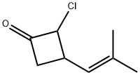 Cyclobutanone,  2-chloro-3-(2-methyl-1-propenyl)-  (9CI) Struktur