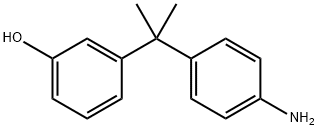 2-(4-Aminophenyl)-2-(3-hydroxyphenyl)propane Struktur